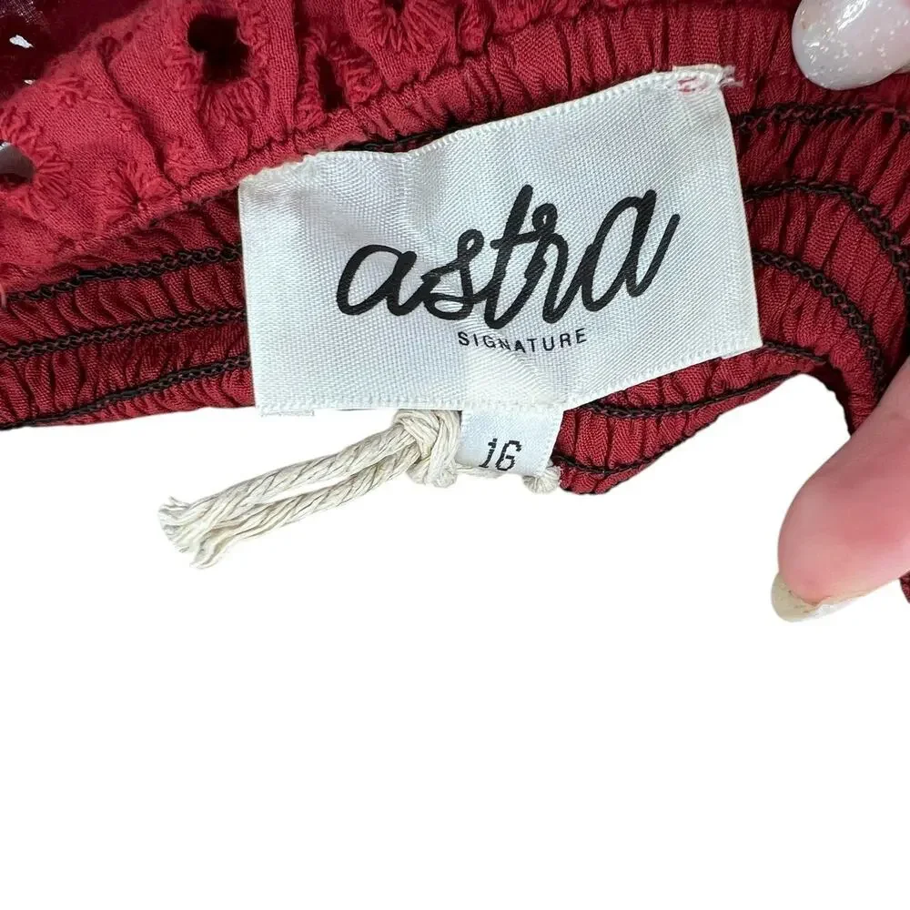 Astra Signature Julie Ruffle Lace Bandeau Tiered Maxi Skirt‎ Set Size 16